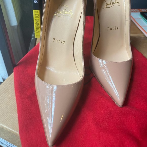 Kate Nude Patent Christian Louboutin Size 6 - Picture 1 of 6